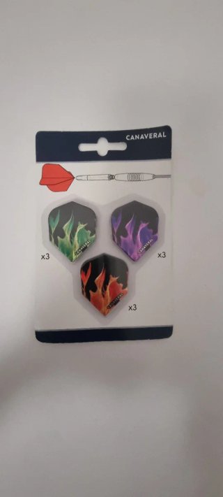 Pack 9 Plumas para Dardos Canaveral