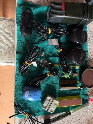 Lote de accesorios para acuario