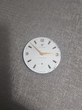 Esfera y Calibre Reloj Cyma Cymaflex