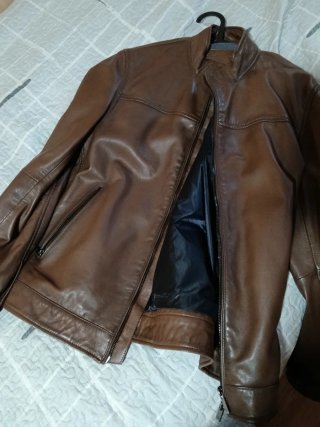Chaqueta de piel Massimo Dutti