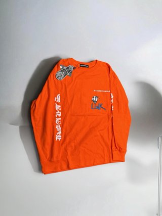 Camiseta Manga Larga Corteiz Naranja
