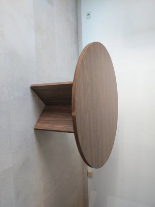 Mesa Redonda de Madera 120cm diámetro
