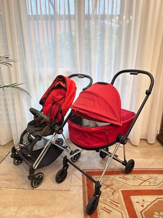 Cochecito Cybex Mios Rojo con 2 Chasis
