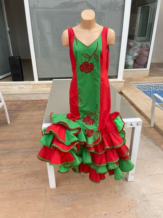 536 Vestido de Sevillana XL talla 42