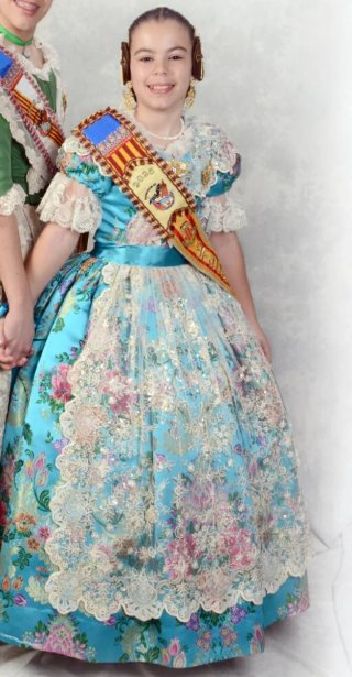 Traje de Fallera Azul (10-11 años)