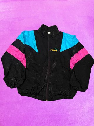Chaqueta Chándal Puma Vintage Tactel 80s 90s Crazy