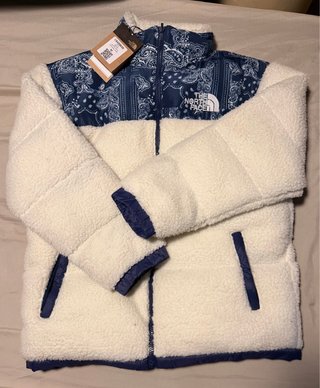 Cazadora The North Face Blanca y Azul