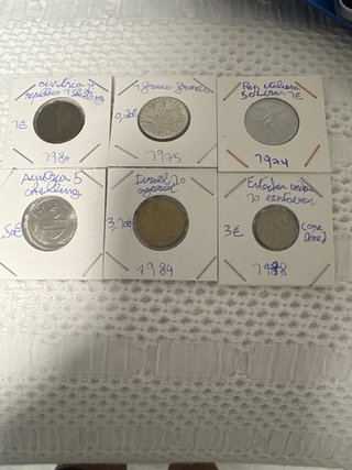 Lote de 6 Monedas Internacionales