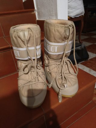 Botas de Nieve Moon Boot Beige