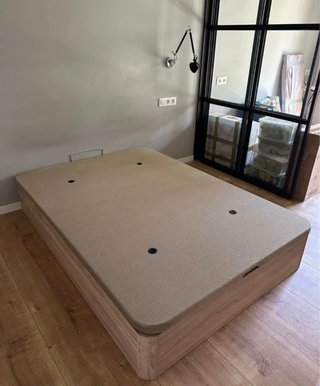 Cama Doble Matrimonial con Canapé y Colchón
