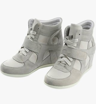 Zapatillas con cuña grises
