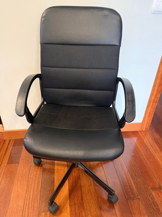 Silla de escritorio Ikea negra