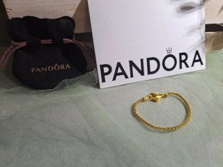 Pulsera Pandora Corazón Dorada