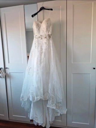Vestido de novia con encaje