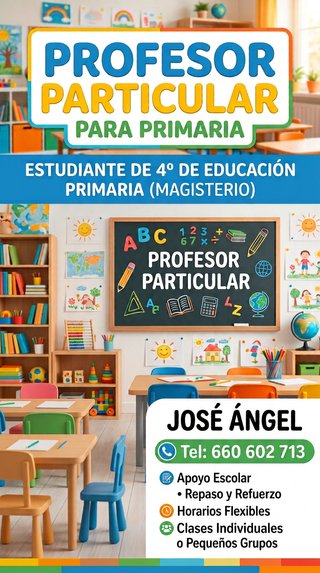 Profesor particular para Primaria.