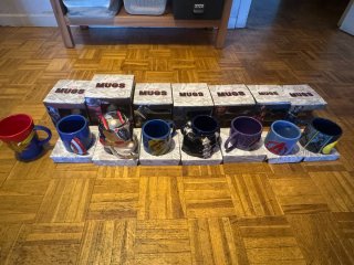 Colección de ocho tazas temáticas de Marvel