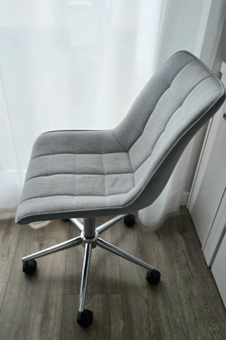 Silla de escritorio Woltu gris