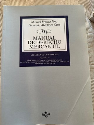 Manual de derecho mercantil