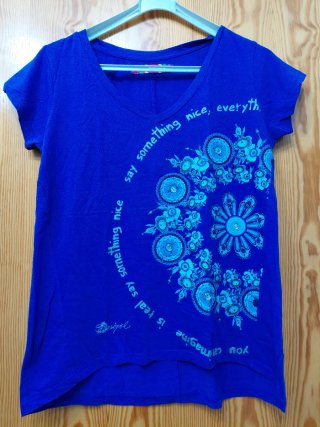Top Desigual Azul Talla XS