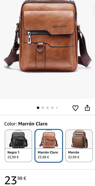 Bolso Bandolera WEIXIER Marrón