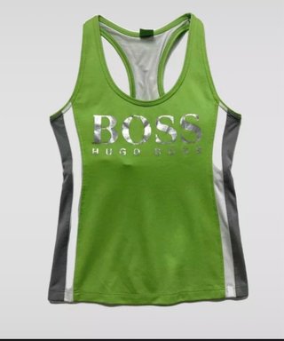 Camiseta de tirantes Hugo Boss verde