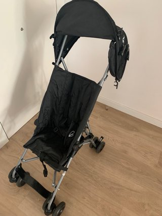 Silla de paseo tipo paraguas negra