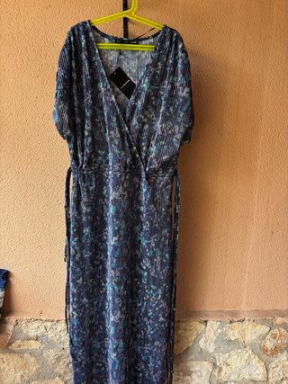 Vestido largo estampado