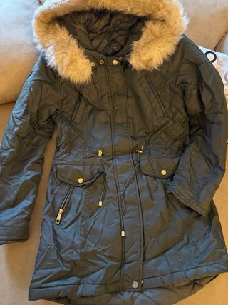 Parka Verde Militar con Capucha