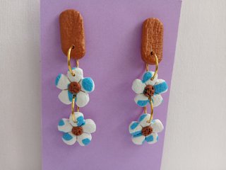 Pendientes Artesanales de Flores