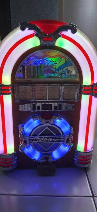 Jukebox Coca-Cola estilo años 80