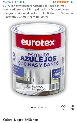 Pintura para Azulejos EUROTEX 750ml