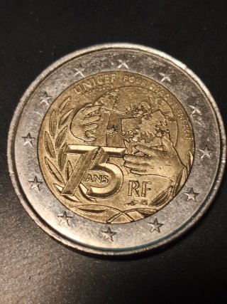 Moneda 2 Euros Francia 2021 UNICEF