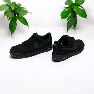 Nike Air Force 1 negras y azules talla 40
