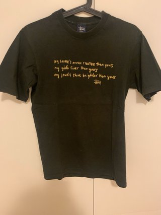Camiseta Stussy Vintage Negra Talla S hombre