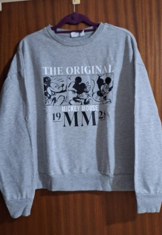 Sudadera Disney Mickey Mouse Gris