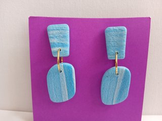 Pendientes Artesanales Azules