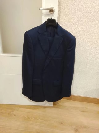 Traje de chaqueta azul