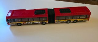 Autobús Articulado de Juguete City Bus Rojo