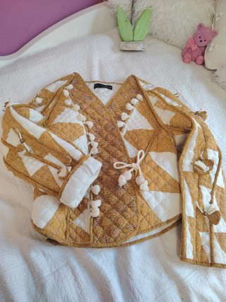 Chaqueta Acolchada Zara Amarilla