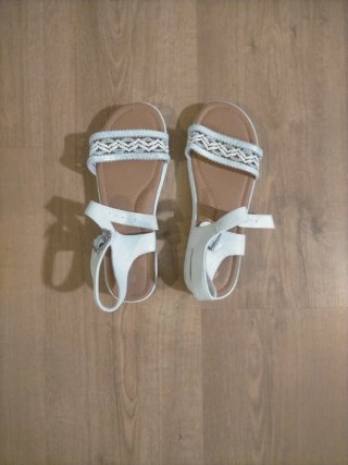 Sandalias Ceremonia Niña Blancas Talla 36
