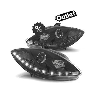 HG FAROS SEAT LEON ALTEA TOLEDO 04-09 LUZ DIURNA LED FONDO N