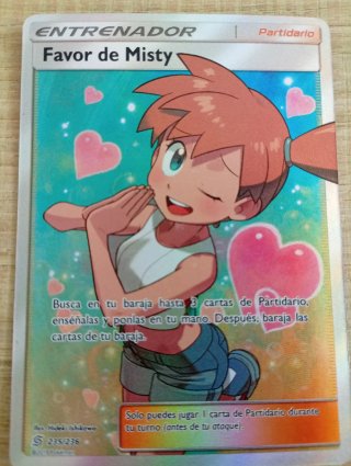 Carta Pokémon Favor de Misty