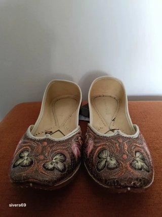 Bailarinas Zara Bordadas Talla 40