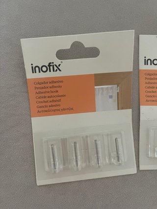 Set de 4 Colgadores Adhesivos inofix
