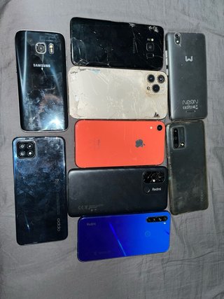Lote de 9 teléfonos móviles