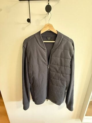 Massimo Dutti bomber hombre L azul marino