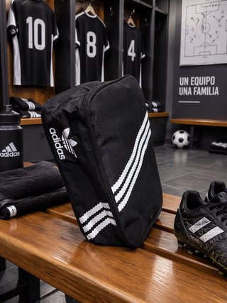 Bolsa Porta Zapatillas Adidas Negra. Nueva