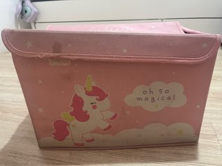 Caja organizadora infantil rosa