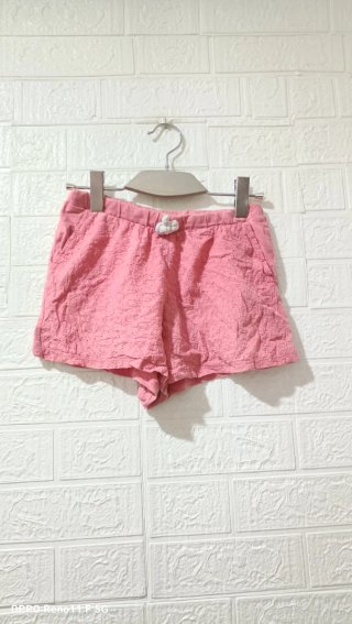 Shorts Rosa con Textura