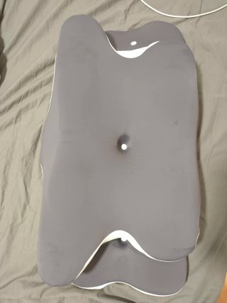 Almohada Ergonómica Gris y Blanca